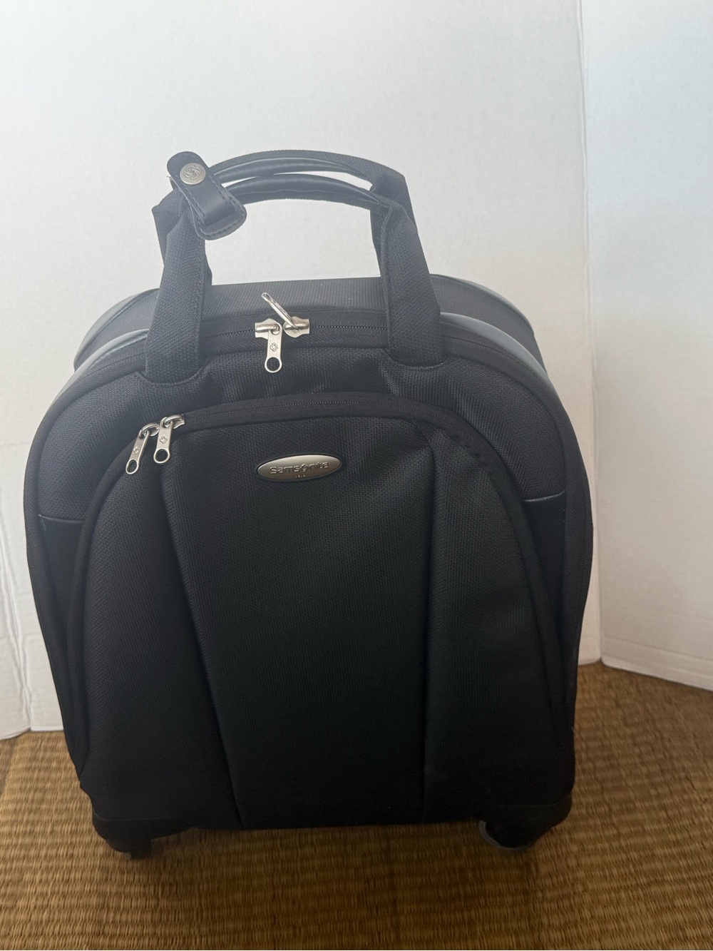 Black Rolling Carry-On Briefcase Bag